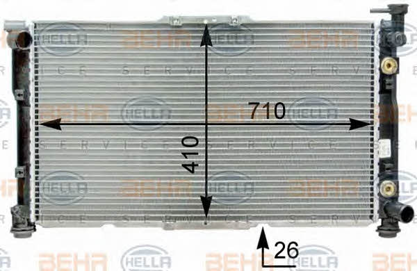 Behr-Hella 8MK 376 763-471 Радіатор охолодження двигуна 8MK376763471: Купити в Україні - Добра ціна на EXIST.UA!