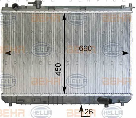 Behr-Hella 8MK 376 763-551 Радіатор охолодження двигуна 8MK376763551: Купити в Україні - Добра ціна на EXIST.UA!