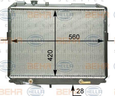 Behr-Hella 8MK 376 763-661 Радіатор охолодження двигуна 8MK376763661: Купити в Україні - Добра ціна на EXIST.UA!
