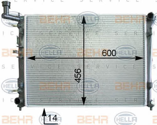 Behr-Hella 8MK 376 763-711 Радіатор охолодження двигуна 8MK376763711: Купити в Україні - Добра ціна на EXIST.UA!