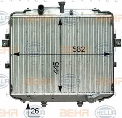 Behr-Hella 8MK 376 763-741 Радіатор охолодження двигуна 8MK376763741: Купити в Україні - Добра ціна на EXIST.UA!