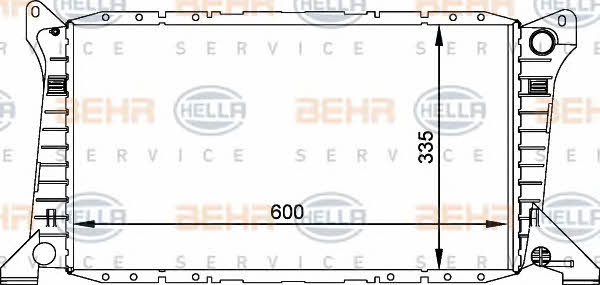 Behr-Hella 8MK 376 764-021 Радіатор охолодження двигуна 8MK376764021: Купити в Україні - Добра ціна на EXIST.UA!