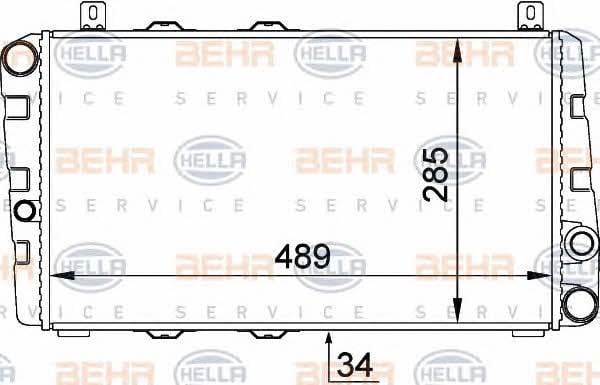 Behr-Hella 8MK 376 764-061 Радіатор охолодження двигуна 8MK376764061: Купити в Україні - Добра ціна на EXIST.UA!