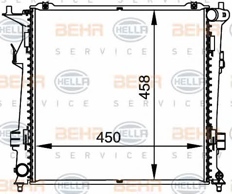Behr-Hella 8MK 376 764-461 Радіатор охолодження двигуна 8MK376764461: Купити в Україні - Добра ціна на EXIST.UA!