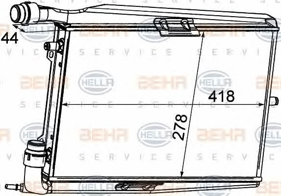 Behr-Hella 8MK 376 765-151 Радіатор охолодження двигуна 8MK376765151: Купити в Україні - Добра ціна на EXIST.UA!