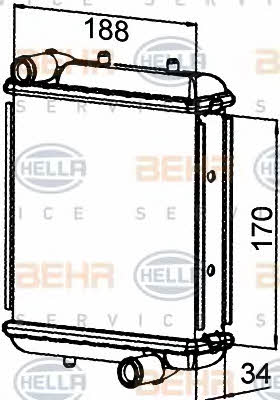 Behr-Hella 8MK 376 765-241 Радіатор охолодження двигуна 8MK376765241: Купити в Україні - Добра ціна на EXIST.UA!