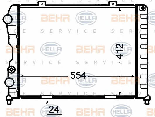 Behr-Hella 8MK 376 766-001 Радіатор охолодження двигуна 8MK376766001: Купити в Україні - Добра ціна на EXIST.UA!