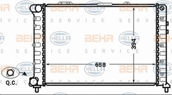 Behr-Hella 8MK 376 766-061 Радіатор охолодження двигуна 8MK376766061: Купити в Україні - Добра ціна на EXIST.UA!
