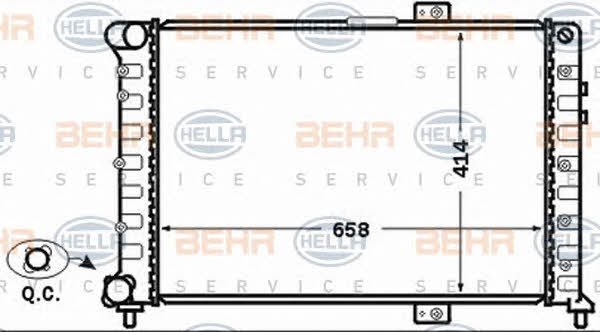 Behr-Hella 8MK 376 766-091 Радіатор охолодження двигуна 8MK376766091: Купити в Україні - Добра ціна на EXIST.UA!
