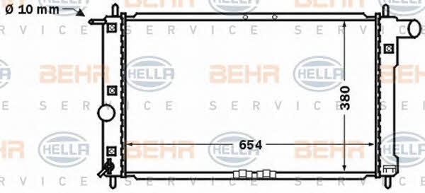 Behr-Hella 8MK 376 767-191 Радіатор охолодження двигуна 8MK376767191: Купити в Україні - Добра ціна на EXIST.UA!