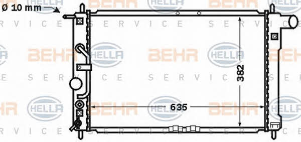 Behr-Hella 8MK 376 767-331 Радіатор охолодження двигуна 8MK376767331: Приваблива ціна - Купити в Україні на EXIST.UA!