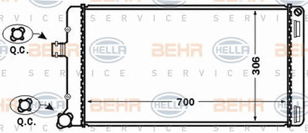 Behr-Hella 8MK 376 767-641 Радіатор охолодження двигуна 8MK376767641: Купити в Україні - Добра ціна на EXIST.UA!