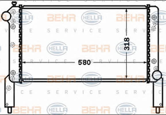 Behr-Hella 8MK 376 767-671 Радіатор охолодження двигуна 8MK376767671: Купити в Україні - Добра ціна на EXIST.UA!