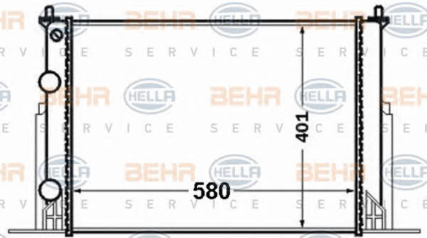 Behr-Hella 8MK 376 767-731 Радіатор охолодження двигуна 8MK376767731: Купити в Україні - Добра ціна на EXIST.UA!