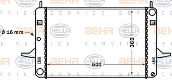Behr-Hella 8MK 376 768-191 Радіатор охолодження двигуна 8MK376768191: Купити в Україні - Добра ціна на EXIST.UA!