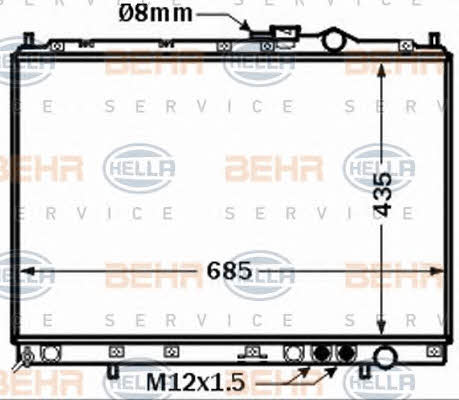 Behr-Hella 8MK 376 769-221 Радіатор охолодження двигуна 8MK376769221: Купити в Україні - Добра ціна на EXIST.UA!