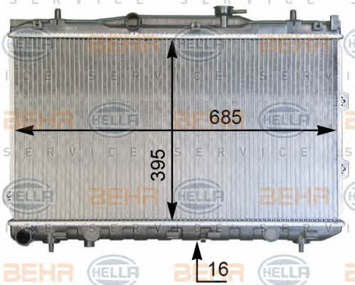 Behr-Hella 8MK 376 769-351 Радіатор охолодження двигуна 8MK376769351: Купити в Україні - Добра ціна на EXIST.UA!