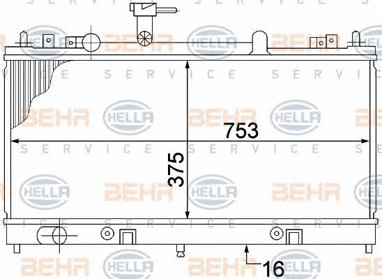 Behr-Hella 8MK 376 769-681 Радіатор охолодження двигуна 8MK376769681: Купити в Україні - Добра ціна на EXIST.UA!