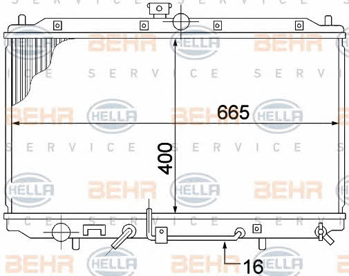 Behr-Hella 8MK 376 770-111 Радіатор охолодження двигуна 8MK376770111: Купити в Україні - Добра ціна на EXIST.UA!