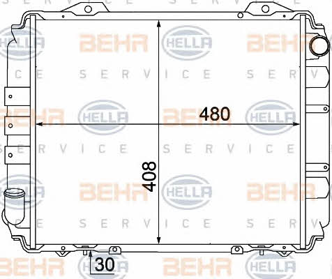Behr-Hella 8MK 376 770-431 Радіатор охолодження двигуна 8MK376770431: Купити в Україні - Добра ціна на EXIST.UA!