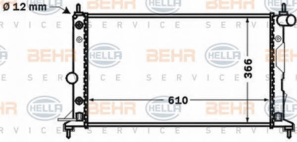 Behr-Hella 8MK 376 771-181 Радіатор охолодження двигуна 8MK376771181: Купити в Україні - Добра ціна на EXIST.UA!