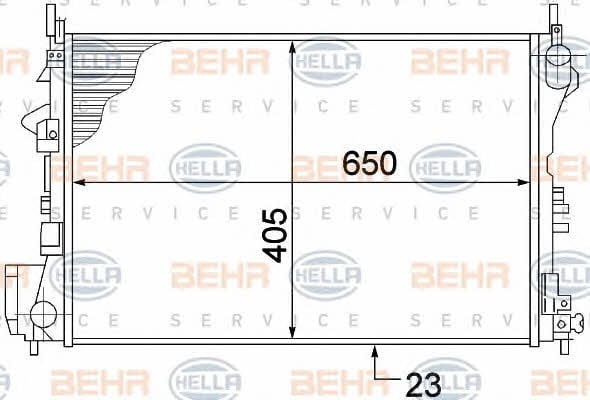 Behr-Hella 8MK 376 771-201 Радіатор охолодження двигуна 8MK376771201: Купити в Україні - Добра ціна на EXIST.UA!