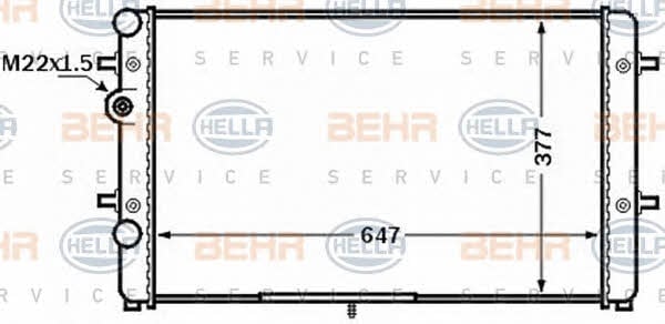 Behr-Hella 8MK 376 772-501 Радіатор охолодження двигуна 8MK376772501: Купити в Україні - Добра ціна на EXIST.UA!