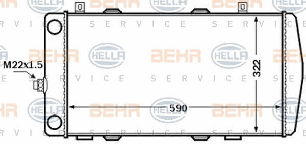 Behr-Hella 8MK 376 772-511 Радіатор охолодження двигуна 8MK376772511: Купити в Україні - Добра ціна на EXIST.UA!
