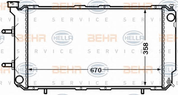 Behr-Hella 8MK 376 772-551 Радіатор охолодження двигуна 8MK376772551: Купити в Україні - Добра ціна на EXIST.UA!