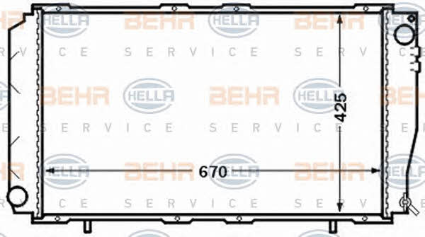 Behr-Hella 8MK 376 772-601 Радіатор охолодження двигуна 8MK376772601: Купити в Україні - Добра ціна на EXIST.UA!