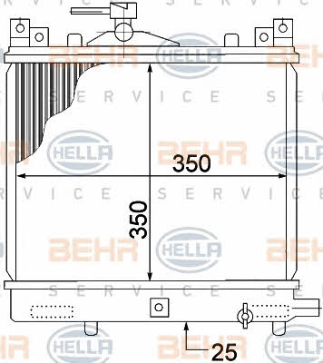 Behr-Hella 8MK 376 772-661 Радіатор охолодження двигуна 8MK376772661: Купити в Україні - Добра ціна на EXIST.UA!