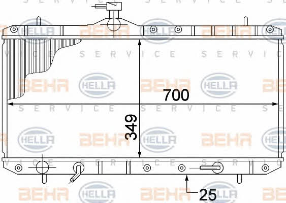 Behr-Hella 8MK 376 773-031 Радіатор охолодження двигуна 8MK376773031: Купити в Україні - Добра ціна на EXIST.UA!