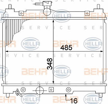 Behr-Hella 8MK 376 773-461 Радіатор охолодження двигуна 8MK376773461: Купити в Україні - Добра ціна на EXIST.UA!