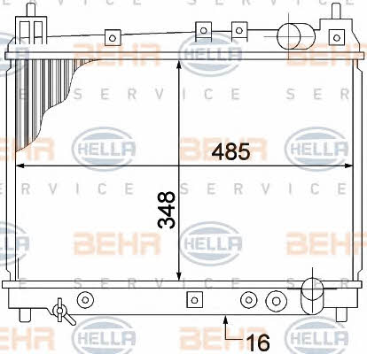 Behr-Hella 8MK 376 773-471 Радіатор охолодження двигуна 8MK376773471: Купити в Україні - Добра ціна на EXIST.UA!