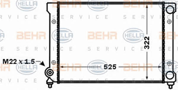 Behr-Hella 8MK 376 773-721 Радіатор охолодження двигуна 8MK376773721: Купити в Україні - Добра ціна на EXIST.UA!