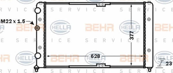 Behr-Hella 8MK 376 773-791 Радіатор охолодження двигуна 8MK376773791: Купити в Україні - Добра ціна на EXIST.UA!