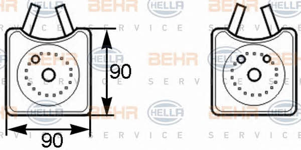 Behr-Hella 8MO 376 778-001 Радіатор масляний 8MO376778001: Купити в Україні - Добра ціна на EXIST.UA!