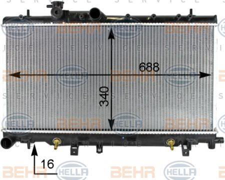 Behr-Hella 8MK 376 787-661 Радіатор охолодження двигуна 8MK376787661: Купити в Україні - Добра ціна на EXIST.UA!