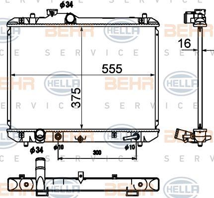 Behr-Hella 8MK 376 790-231 Радіатор охолодження двигуна 8MK376790231: Купити в Україні - Добра ціна на EXIST.UA!