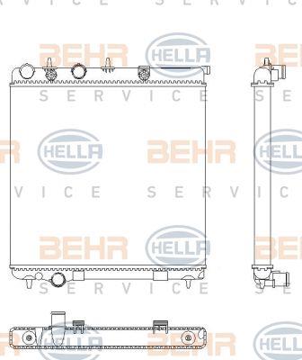 Behr-Hella 8MK 376 901-071 Радіатор охолодження двигуна 8MK376901071: Купити в Україні - Добра ціна на EXIST.UA!