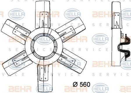 Behr-Hella 8MV 376 730-251 Вентилятор радіатора охолодження 8MV376730251: Купити в Україні - Добра ціна на EXIST.UA!
