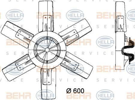 Behr-Hella 8MV 376 730-291 Вентилятор радіатора охолодження 8MV376730291: Купити в Україні - Добра ціна на EXIST.UA!