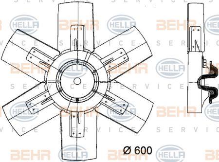 Behr-Hella 8MV 376 730-761 Вентилятор радіатора охолодження 8MV376730761: Купити в Україні - Добра ціна на EXIST.UA!