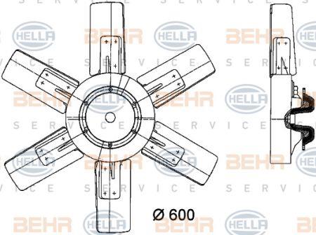 Behr-Hella 8MV 376 730-791 Вентилятор радіатора охолодження 8MV376730791: Приваблива ціна - Купити в Україні на EXIST.UA!