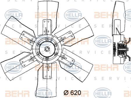 Behr-Hella 8MV 376 731-201 Вентилятор радіатора охолодження 8MV376731201: Купити в Україні - Добра ціна на EXIST.UA!
