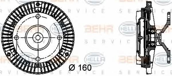 Behr-Hella 8MV 376 732-051 Вискомуфта в зборі 8MV376732051: Купити в Україні - Добра ціна на EXIST.UA!
