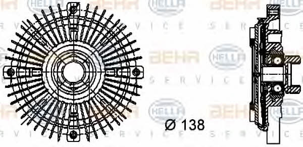 Behr-Hella 8MV 376 732-211 Вискомуфта в зборі 8MV376732211: Купити в Україні - Добра ціна на EXIST.UA!