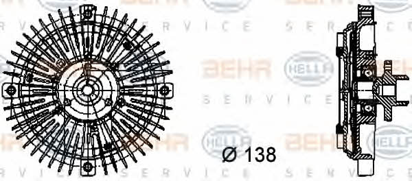 Behr-Hella 8MV 376 732-221 Вискомуфта в зборі 8MV376732221: Купити в Україні - Добра ціна на EXIST.UA!