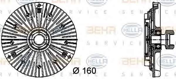 Behr-Hella 8MV 376 732-441 Вискомуфта в зборі 8MV376732441: Купити в Україні - Добра ціна на EXIST.UA!
