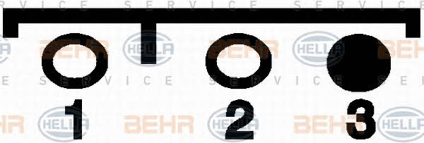 Behr-Hella 8FK 351 108-531 Компресор кондиціонера 8FK351108531: Купити в Україні - Добра ціна на EXIST.UA!